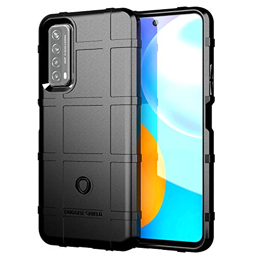 TingYR Funda para Huawei P Smart 2021, Resistente a los Arañazos, Fina de Silicona, Funda Interior de TPU Suave, Fundas para Huawei P Smart 2021 Smartphone.(Negro)