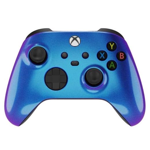 Xbox One S / X Modded Rapid Fire Controller - Includes Largest Variety of Modes -Jump Shot, Drop Shot, Quick Aim, Auto Aim, Quick Scope - Master Mod - Color Changing Purple / Blue (Chameleon)
