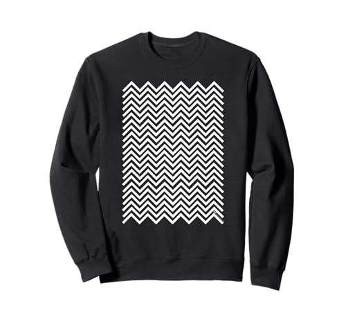 Twin Peaks Black and White Chevron Sweatshirt