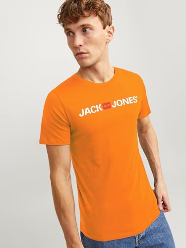 JACK & JONES Herren JJECORP Logo Tee SS Crew Neck, Dark Cheddar/White - REG, S – Ansicht 2
