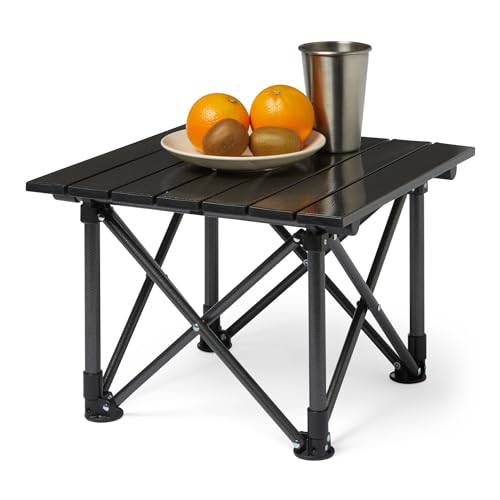 Amazon Basics Camping Table, Small, Folding, Camping Essentials, Black