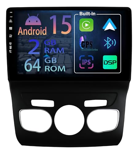 Autoradio Android 15 Citroën C4 C4L DS4 GPS Écran Tactile Radio