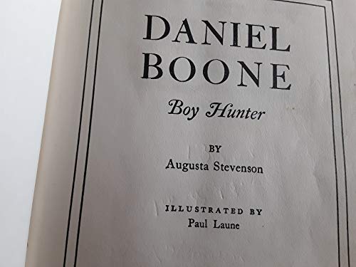 DANIEL BOONE BOY HUNTER B004UT9RTM Book Cover
