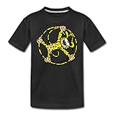 Shirt fällt klein aus. Beachten Sie bitte folgende Größenangaben zu Länge und Brustweite, flach liegend gemessen: 146/152 (10 Jahre) 62.5 x 42 cm, 158/164 (12 Jahre) 67.5 x 46 cm