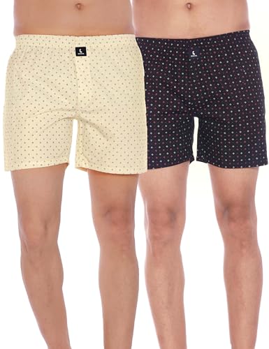 Image of Cotton Boxer Shorts for Men, Breathable, Comfortable & Lightweight (Pack of 2)