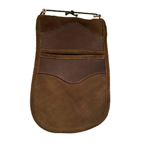 Articulosdecaza Una bolsa de ojeo-Bolsa portacartuchos en serraje, para llevar en el cinturón