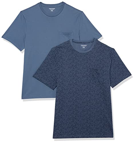 Image of Amazon Essentials Men's Short-Sleeve Crewneck Pocket T-Shirts, Pack of 2