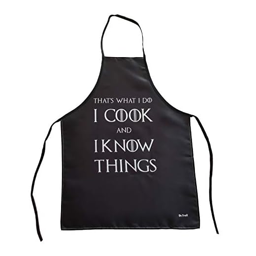 Dr. Troll Delantal de cocina fan Art de Tyrion: That's What I Do I COOK and I Know Thins, para fans de la serie