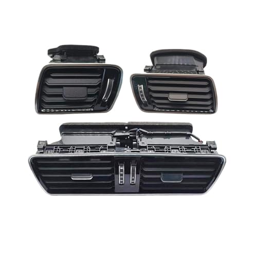 �G�A�R���O���������o���� Compatible With For Passat For B6 2006 2007 2008 2009 2010 2011 �� LHD �_�b�V���{�[�h �G�A�R�� �A�E�g���b�g �x���g�ɑΉ�(Black 3pcs)