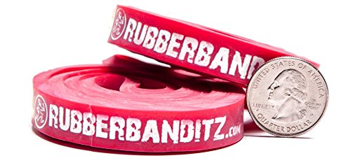 Medium 12 In Powerlifting Band Pair - #2 Red - 20-35 Lb (9-16 Kg) Resistance #TOP22