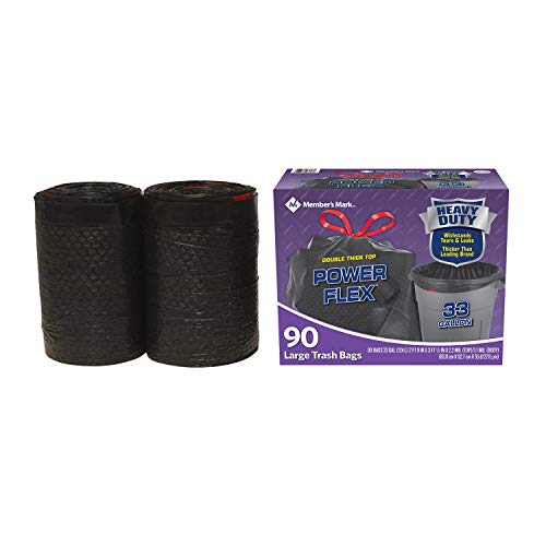 Member's Mark Power-Guard Drawstring Bags - 33 gal. - 90 Count - Thumbnail 5