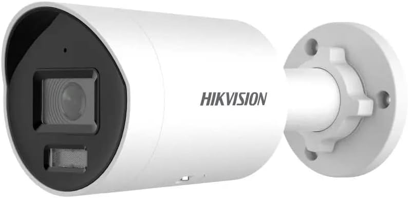 EVteQ Hikvision Network IP Camera 2 MP Build-in Mic Fixed Bullet Network Camera Bundle Accesories (Easy IP ACUSENSE, DS-2CD2023G2-IU)