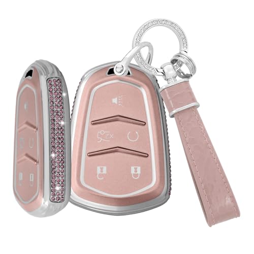 �L���f���b�N�u�����O�J�[�L�[�J�o�[�P�[�X �L���f���b�NXT4 XT5 2025�p �h���L�[�t�H�u�V�F�� XT6 2026 CTS XTS SRX ATS �G�X�J���[�h�p �ԗ��L�[�v���e�N�^�[ 5�{�^�� E �s���N