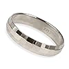 Solid 925 Sterling Silver Multi Faceted 4mm Band Ring sizes G-Z (Z) #2