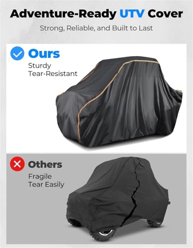 Housse UTV imperméable anti-UV avec bande réfléchissante de sécurité