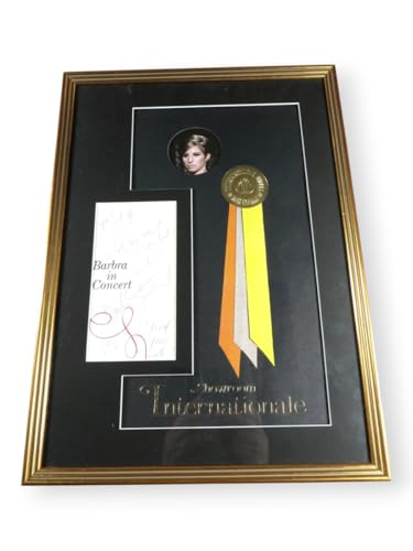 Barbra Streisand Signed Autographed Program Page Las Vegas International BAS