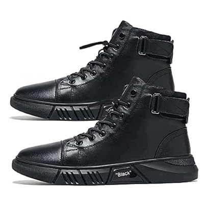 black high top boots