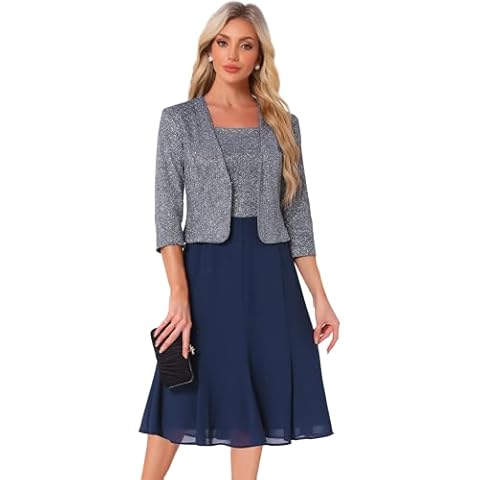 Allegra K Tailleurs-Robe à Paillettes Cover