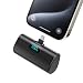 Mini Powerbank 5200mAh, Klein Power Bank USB C PD Externer Akku, Compact LCD Digitalanzeige Akkupack Kompatibel mit iPhone 15/16/17 Serie, Samsung S25/24 Serie, Note, Huawei, iPad-Schwarz