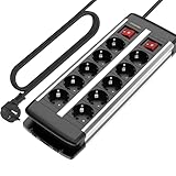 UCOMEN Steckdosenleiste 10-Fach, TÜV Zertifiziert,...