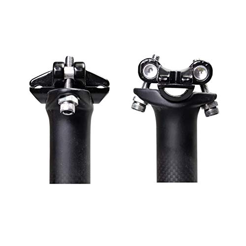 Carbon Patent Sattelstütze Sehr Robust & Stoßdämpfend 3K Glossy/Matt Ø 27,2/30,8/31,6mm x 350/400mm MTB Rennrad Sattelstange