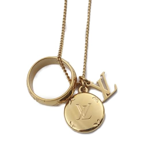 ルイ ヴィトン LOUIS VUITTON リングネックレス ネックレス M80189 ゴールド メタル ユニセックス ペンダント 指輪M モノグラム LVシグネチャー ビトン