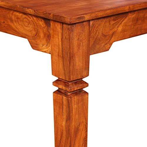 Table basse en bois d'acacia massif finition aspect palissandre - 8