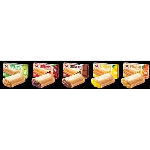 JJ's Bakery Lightly Glazed Snack Pies 4oz (Sampler Pack of 12 with 5 Different Flavors) Cover