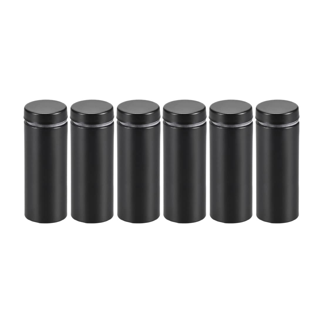 Support mural pour verre 19 mm robuste en inox noir anti-rayures - 8