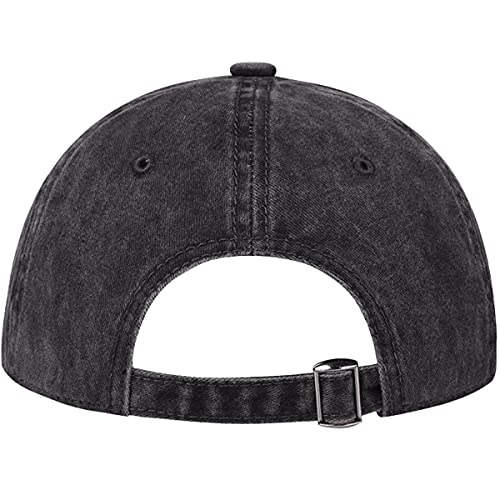 10 Pieces Black Unisex Cotton Vintage Baseball Cap Low Profile Unstructured Baseball Hat Washed Baseball Hat Adjustable Dad Hat #TOP2