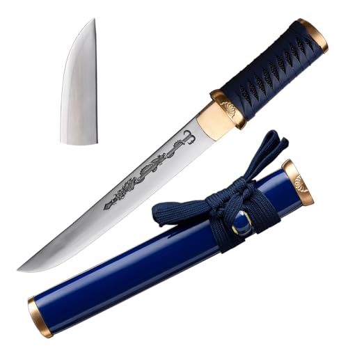 lkjad Cosplay Gift Short Sword 1065 Manganese Steel Blue Sharp by lkjad - Used condition - US$37.61