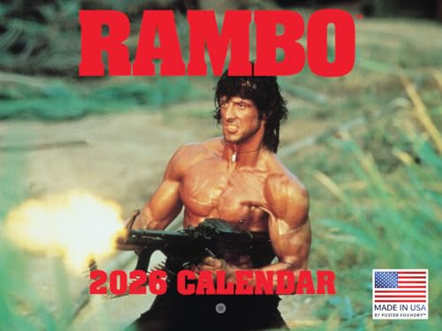 Rambo Calendar 2026 Official Merch Monthly Wall Calender 12 Month | American Made In The USA