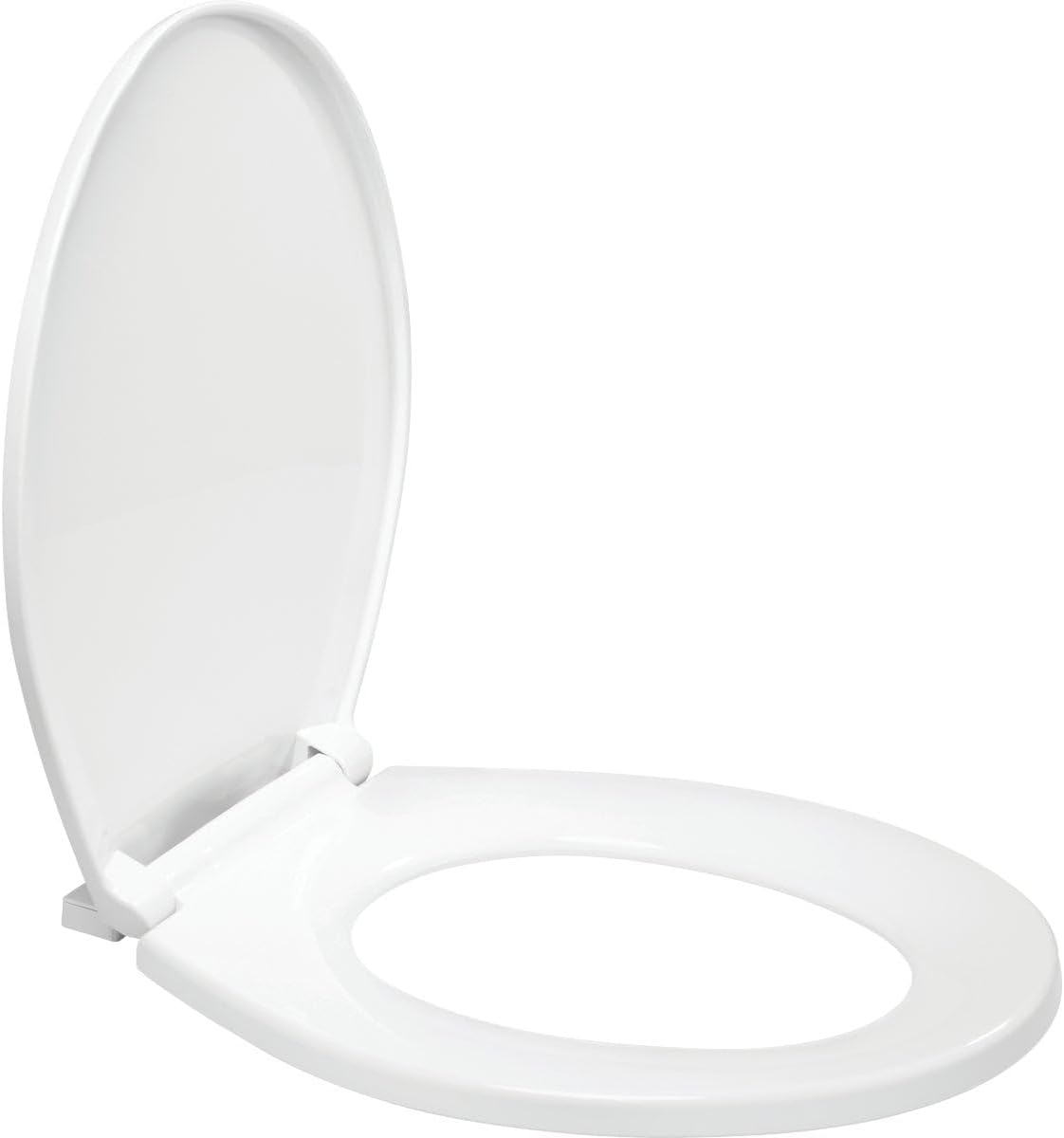Mansfield Round Closed Front White Plastic Deluxe Toilet Seat - 1 Each