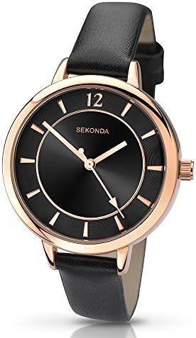 Sekonda Women's Analogue Quartz Watch with 35mm Alloy Case, Analogue Display and PU Strap