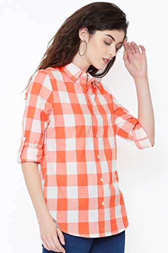 Image of Vastraa Fusion Women's Cotton Checkered Shirt