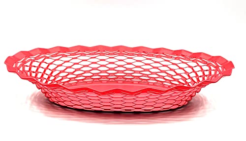 Roger Orfevre Ovaler Servierkorb aus Edelstahl für Lebensmittel oder Brot, 24,9 x 18 cm, 100 % französische Herstellung (Fushia) Cover