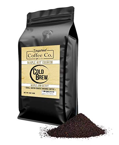 Maple Nut Crunch - Flavored Cold Brew Coffee - Inspired Coffee Co. - Coarse Ground Coffee - 12 oz. Resealable Bag