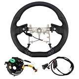 HIGH FLYING for Toyota 4Runner 2010-2024, Tundra 2014-2021 Steering Wheel Replacement Part BLACK Perforated Leather No Strip (With Heating Function)