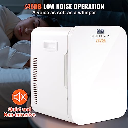 Vevor WHITE COMPACT REFRIGERATORS Mini Fridge, 20L Skincare Fridges With Temper Control Touch Screen, Portable Small Beverage Refrigerator thumb #4