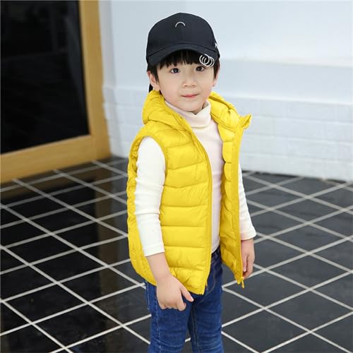 Boys Girls Puffer Vest Kids Sleeveless Quilted Zipper Hooded Down Jacket Warm Waistcoat Outwear Fall Winter Clothes4