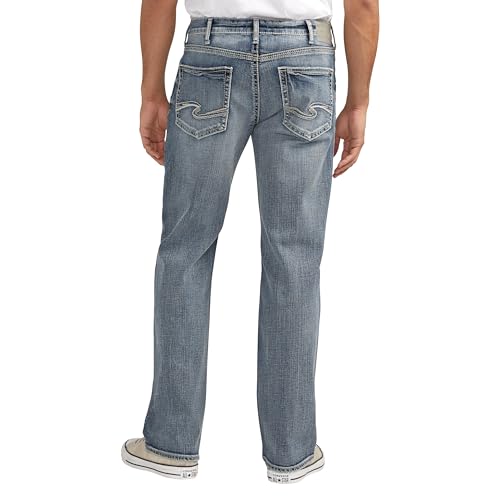 Image of Silver Jeans Co. Men's Zac Relaxed Fit Straight Leg Jean - Legacy