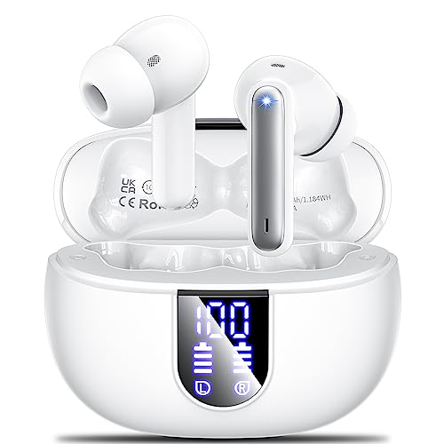 Monyhigh Auriculares Inalámbricos Bluetooth, Auriculares Bluetooth 5.3 con HD Micrófono 14.5 mm