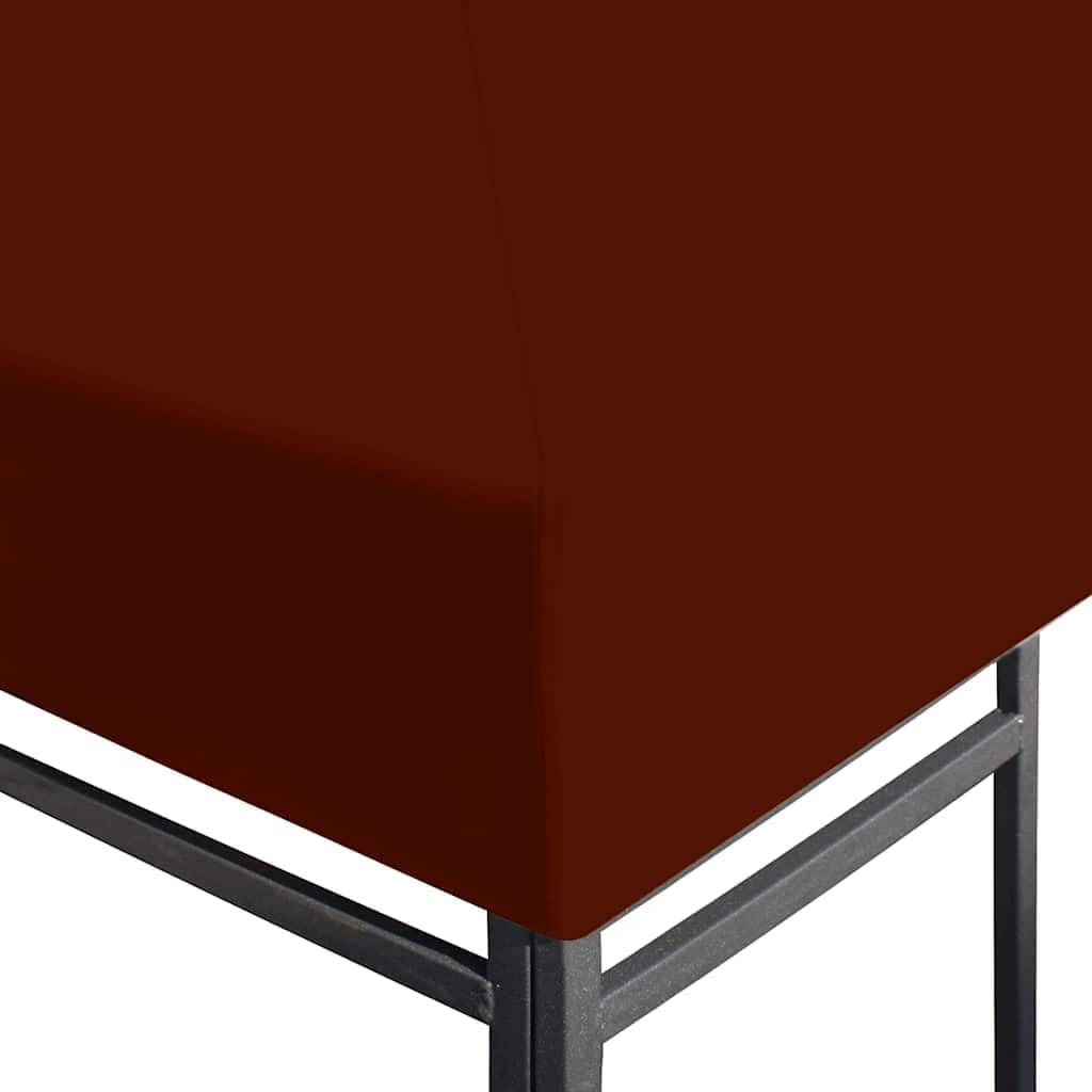 Gazebo Replacement Canopy Top Cover 9.8' x 13.1' Terracotta, Heavy Duty 9.1 oz/yd2 Polyester Fabric, Waterproof Outdoor Sunshade Roof for Gazebo Frame