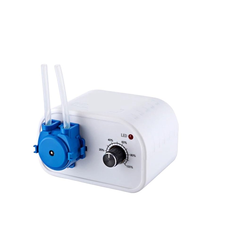 Micro Peristaltic Pump, NKCP-DC, 12V with Power Supply Adjustable Flow Lab Dosing Pump Silicone Pump Tube(NKCP-DC-S06B)