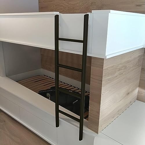 Twin Bunk Bed Ladder, Lightweight Metal Hanging Ladder with Mounting Hooks, Easy-Move Design for Dorms & Home, Space-Saving Bunk Bed Accessory