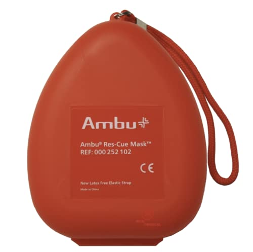 Ambu® Res-Cue CPR Resuscitation Mask Kit with O2 Inlet, Head Strap, Gloves, and Wipe