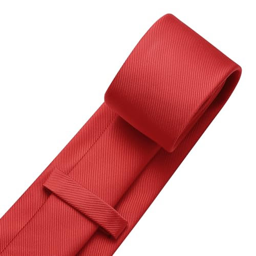 Image of DecTwig Men's Ties Solid Color Formal Neckties 3.15 inch (8CM) Black Ties For Men