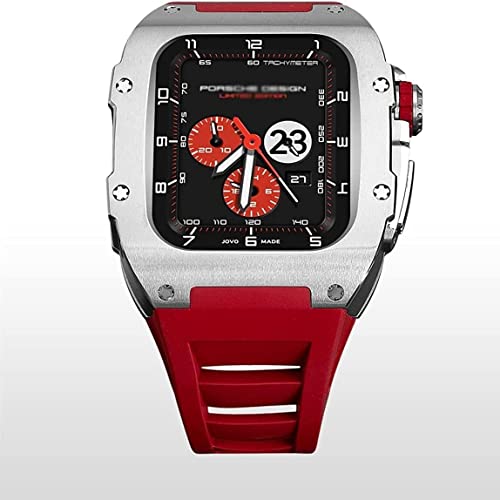 Bracelet acier pour Apple Watch 45mm boîtier luxe en métal