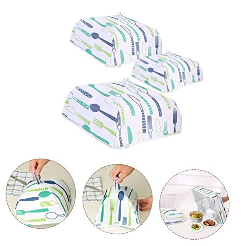 Cubierta aislante de comida caliente: protector térmico portátil de aluminio, 3 unidades 5