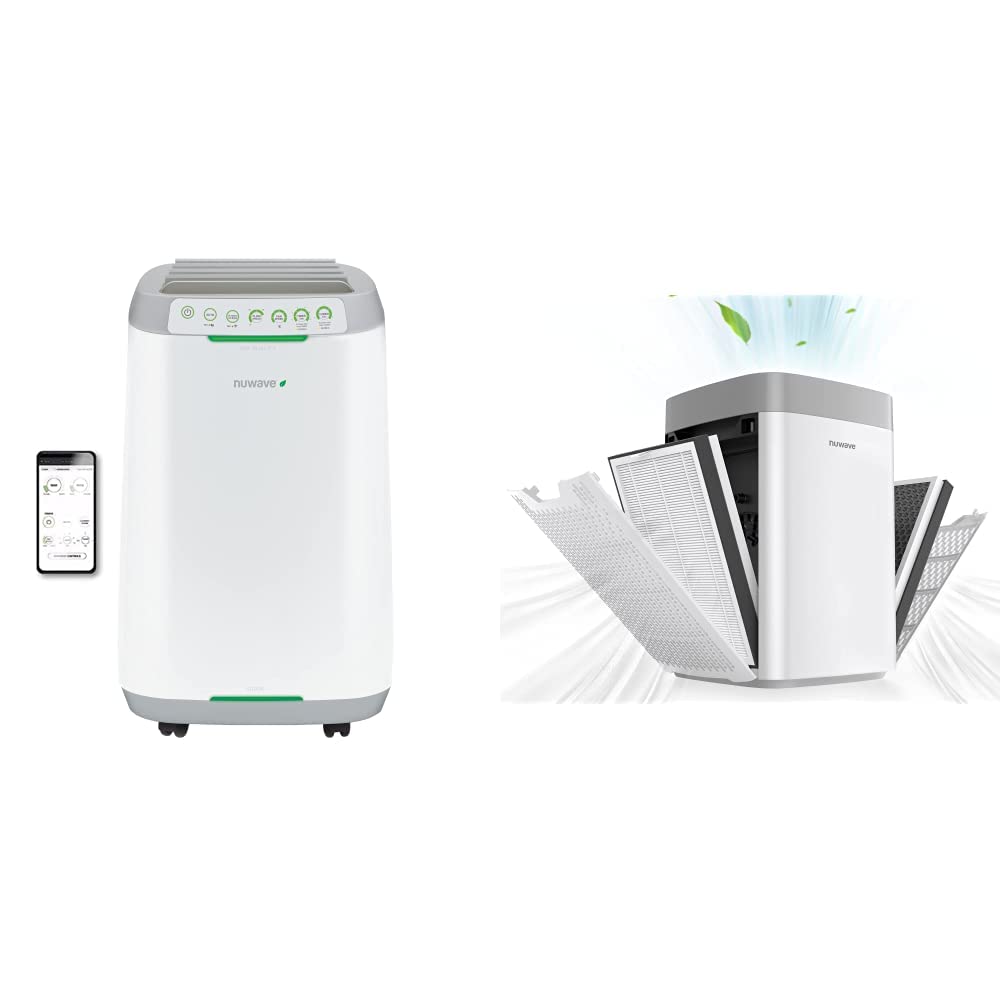 Nuwave OxyPure ZERO Smart Air Purifier Large Area up to 2 002 Sq Ft Dual 4-Stage Air Filtration